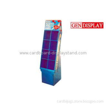 Lamination Environmental Cardboard Floor Display Stand For